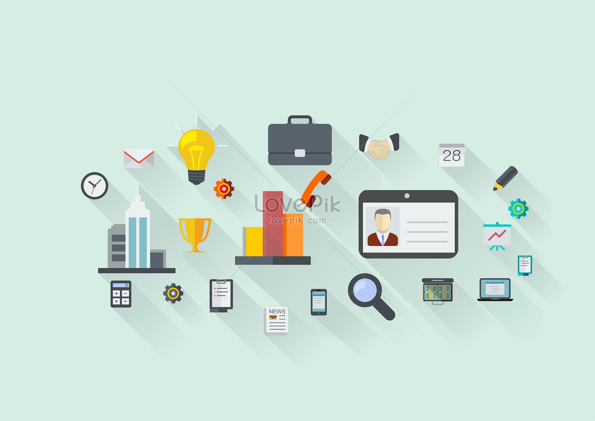 1200x849 Vector Background Of Science And Technology Icons Illustration