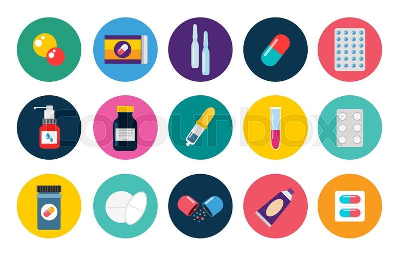 800x511 Pills Capsules Icons Vector Flat Set. Medical Vitamin Pharmacy