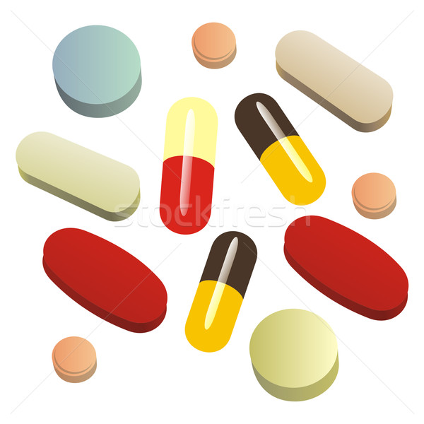 600x600 Isolated Painkiller Pills Vector Illustration Daniel Ivascu