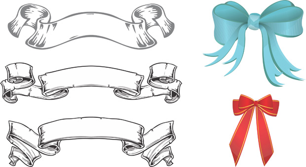 620x340 Banner And Ribbon Vector Download Free