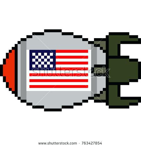 450x470 Nuke Clip Art Vector Pixel Art Nuke Missile Isolated Clip Art
