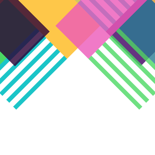 512x512 Colorful Abstract Geometric Background Vector