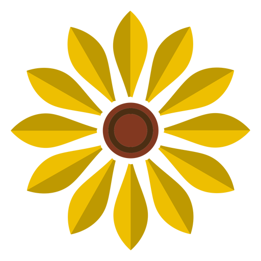 512x512 Sunflower Head Vector Graphic