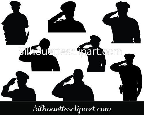 500x400 Police Clipart Silhouette