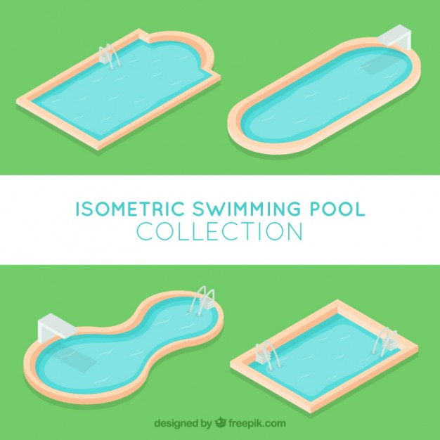 626x626 Cute Swimming Pool Collection Vector Free Download