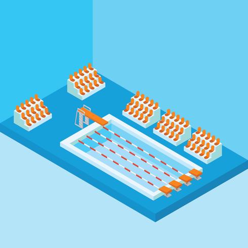 490x490 Isometric Swimming Pool
