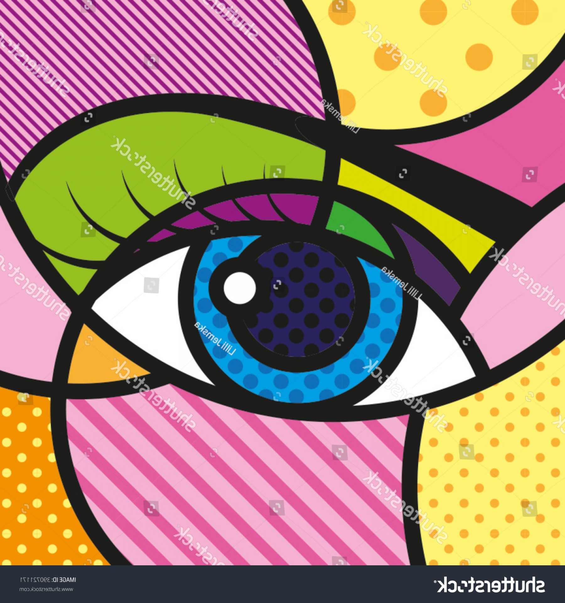 1800x1920 Pop Art Eyes Vector Illustration Shopatcloth