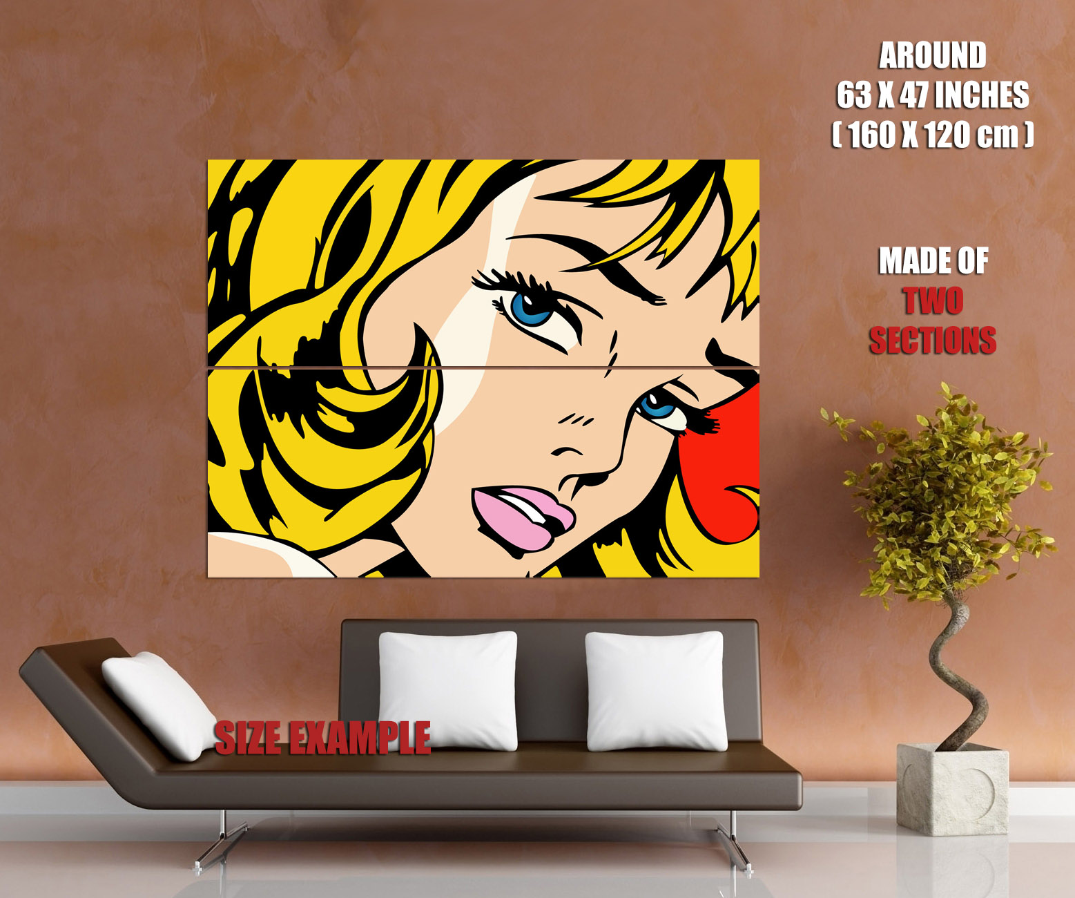 1557x1300 Roy Lichtenstein Girl Vector Pop Art Gigantic Print Poster Ebay