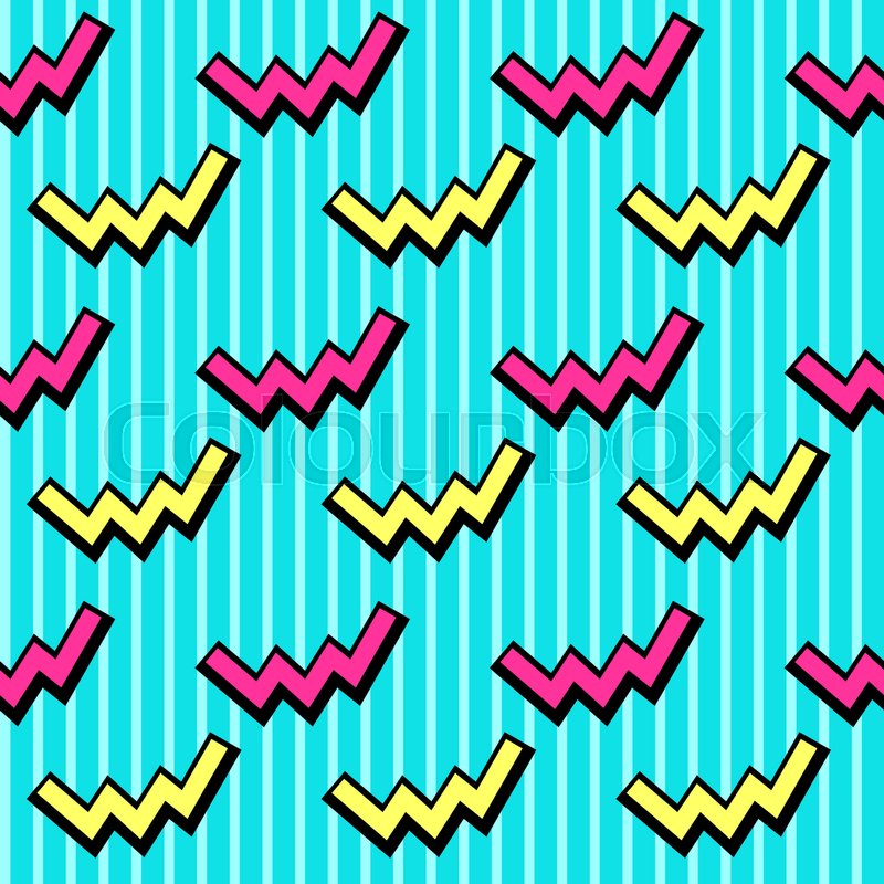 800x800 Vector Neon Pop Background 80s, 90s Stock Vector Colourbox