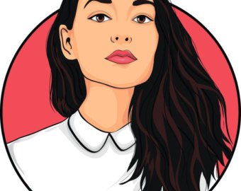 340x270 Vector Portrait Etsy