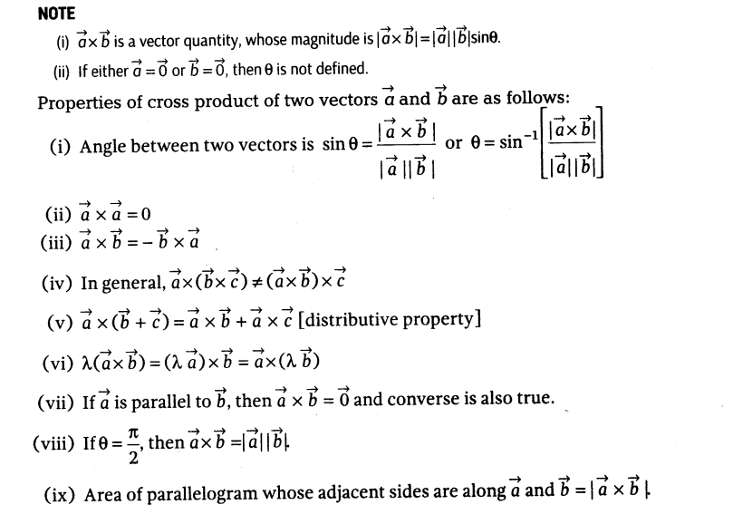 809x578 Important Questions For Cbse Class 12 Maths Dot And Cross Products