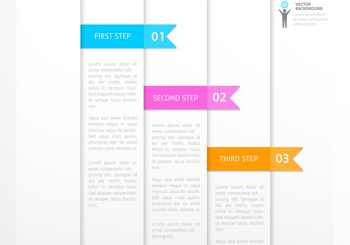 700x490 White Abstract Ribbon Background Psd Set