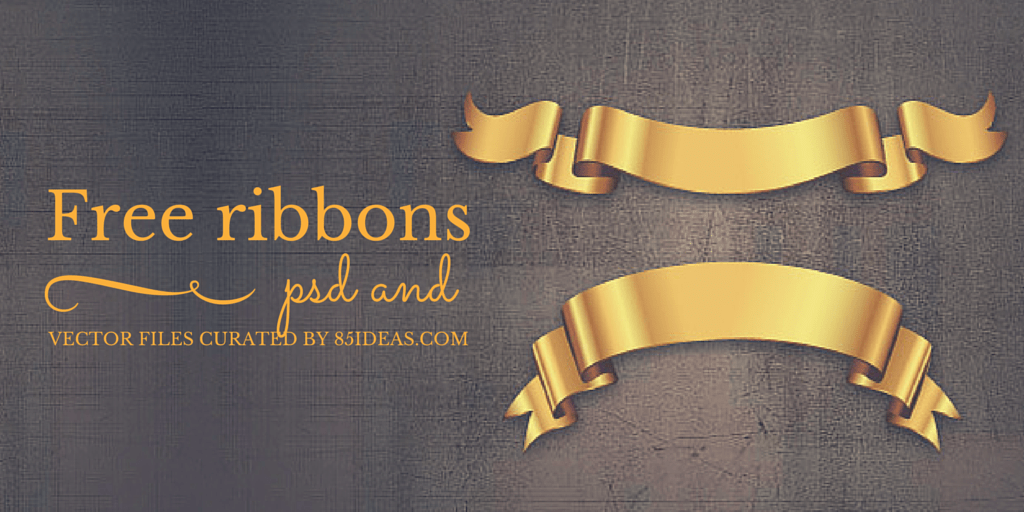 1024x512 Free Ribbons Psd Amp Vector Files
