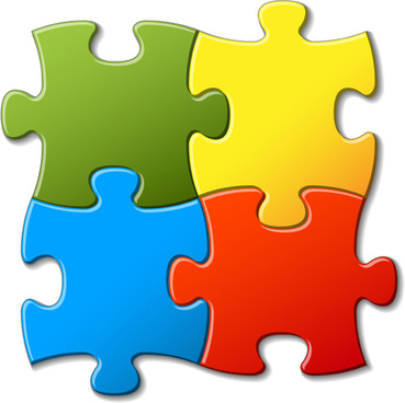 369x368 Puzzle Pieces Vector