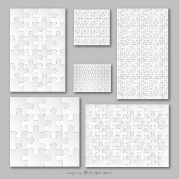626x626 Puzzle Pieces Frames Vector Free Download