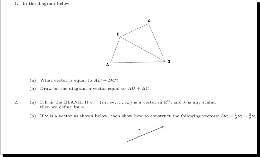 850x513 Test Questions On Vector And Scalar Multiples. Download