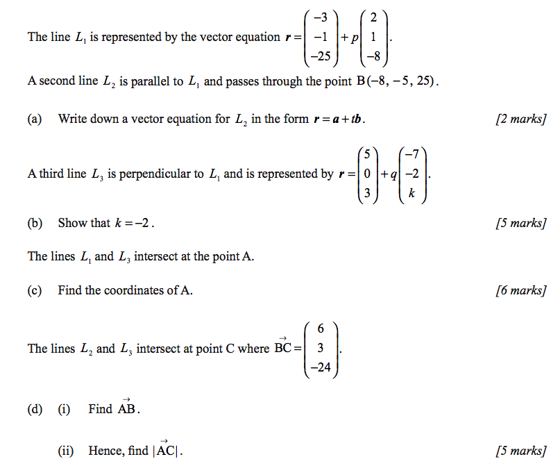 807x684 Vectors Questions