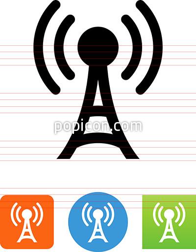 400x512 Vector Radio Tower Icon