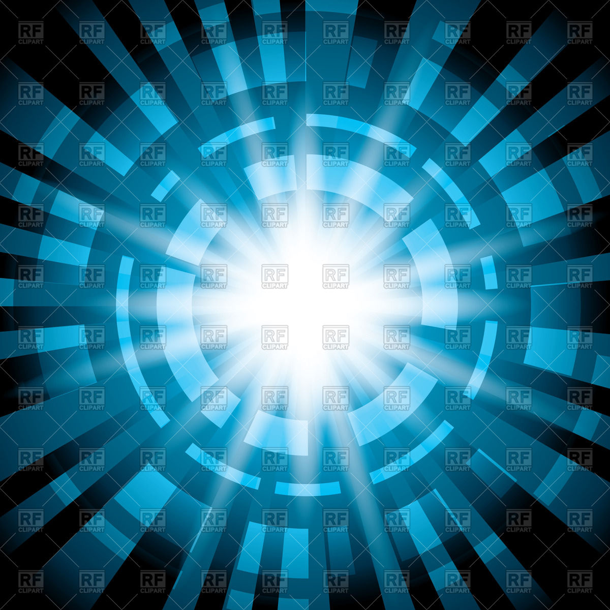 1200x1200 Dark Blue Abstract Background With Rays Vector Image Vector