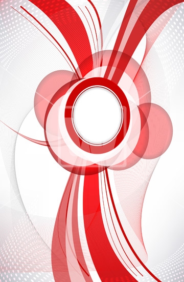 360x550 Red Gray Vector Ornaments