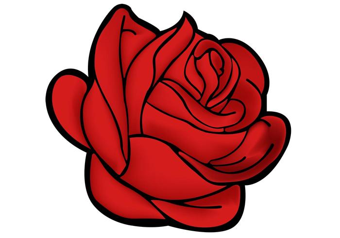 700x490 Red Rose Free Vector Art