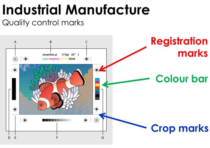 736x520 Registration Mark Vector Crop Marks Colour Bar Trim Marks Book