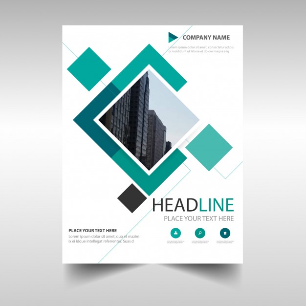 626x626 Green Commercial Annual Report Template Vector Free Download