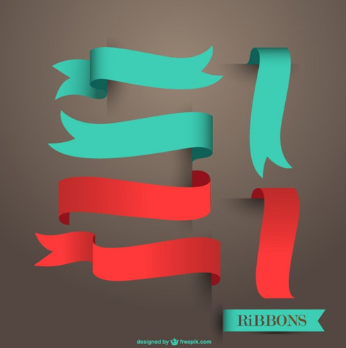 500x502 29 Modern Ribbon Vector Freebies To Download