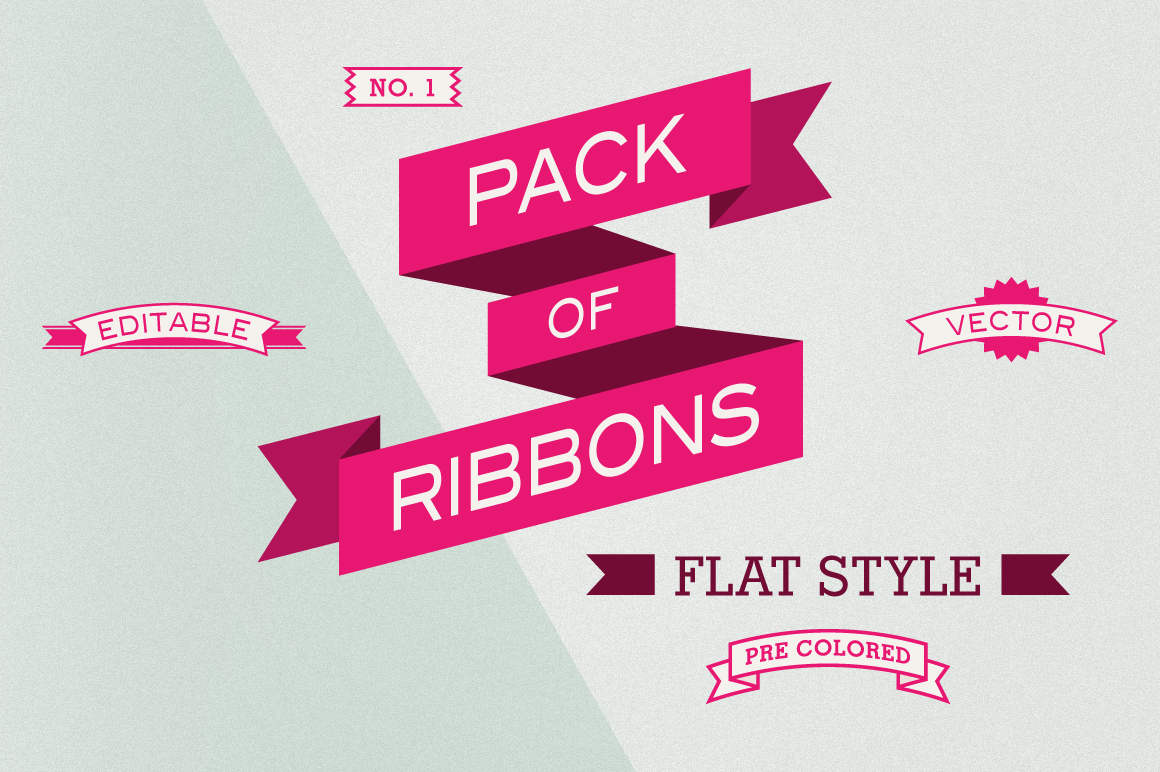 1160x772 Big Pack Of Ribbons Flat Style