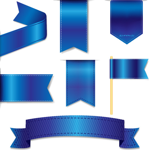 498x504 Bookmarks With Ribbon Blue Vector Free Vector In Encapsulated
