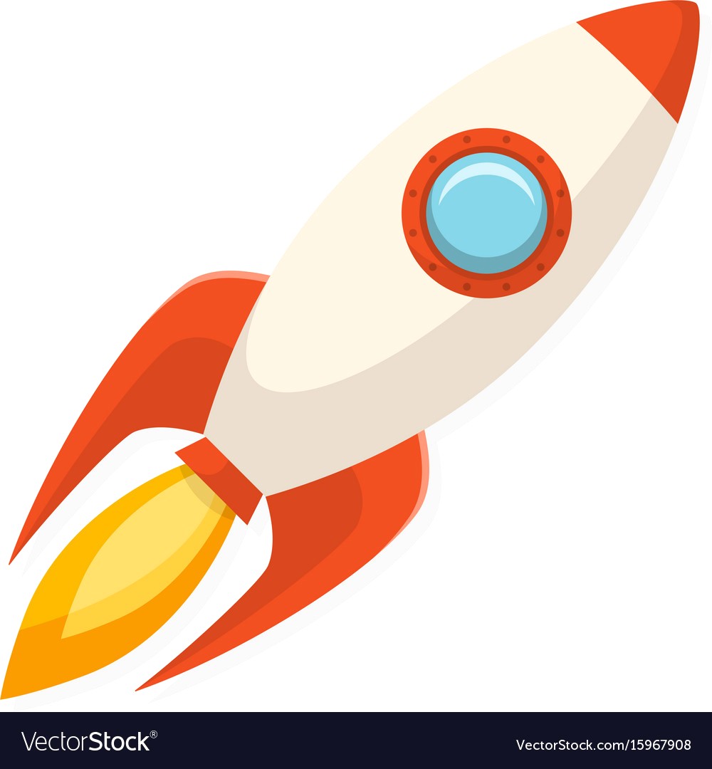 1000x1080 Cartoon Flat Design Rocket Ship Symbol Of Start Vector 15967908 11