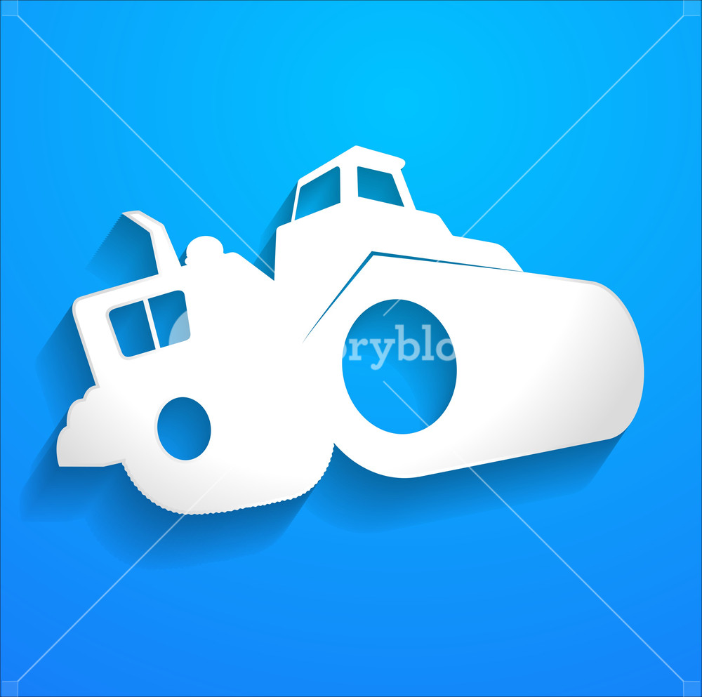 1000x993 Road Roller Vector Shape Royalty Free Stock Image