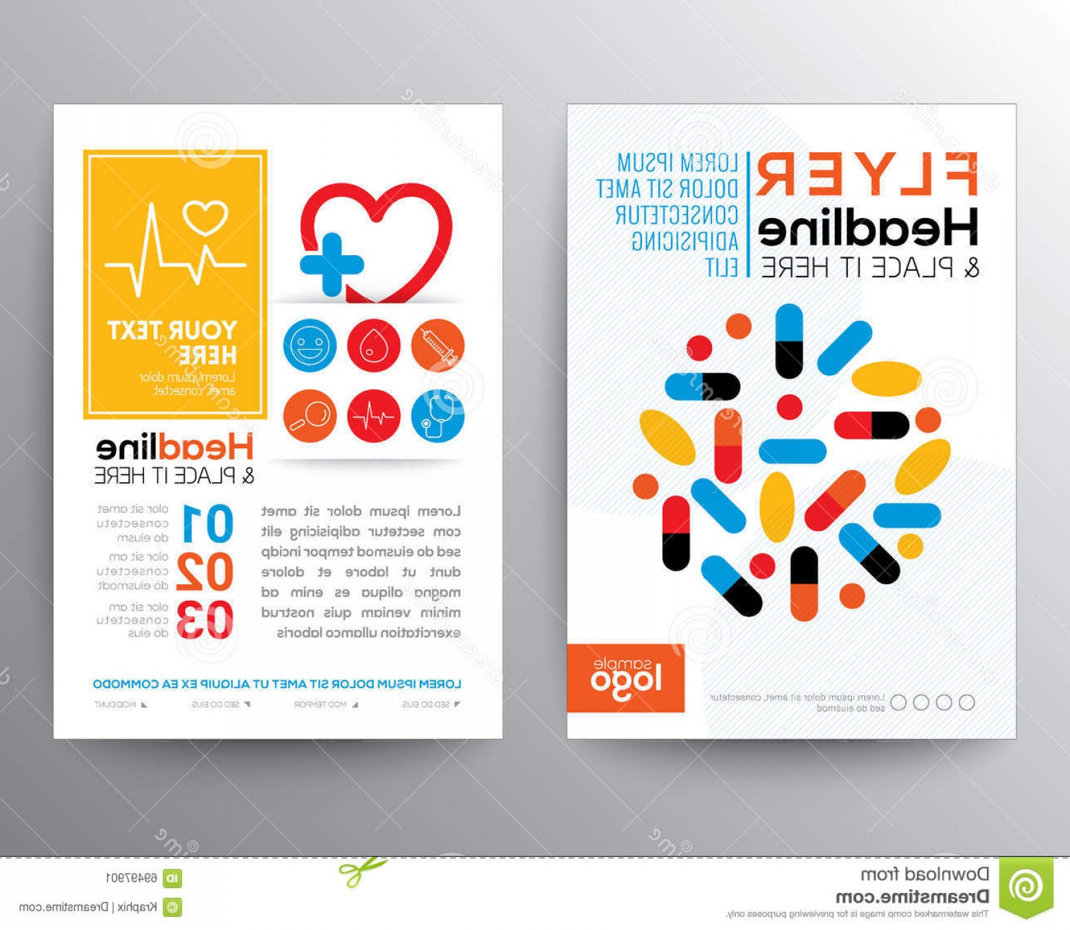 1560x1356 Stock Illustration Health Care Medical Poster Brochure Flyer