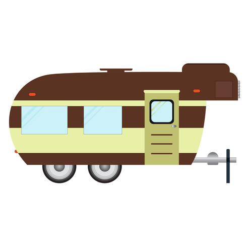 490x490 Rv Camping Illustration. Logo And Badge. Vector