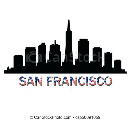 450x413 San Francisco Skyline Silhouette And For Frame Stunning San