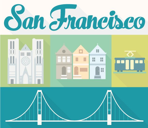 630x546 Designtnt Vector City San Francisco Design Inspiration