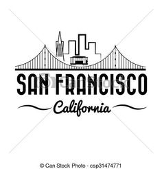 236x246 San Francisco Skyline Illustration Vector Art Illustration I