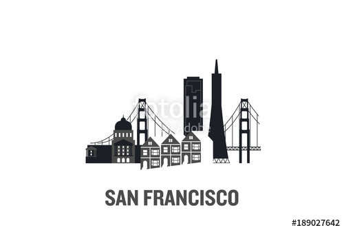 500x334 Illustration Made With Icons Of Most Important Buildings In San