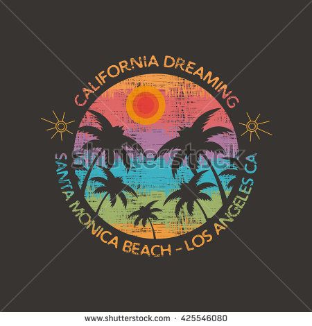 450x470 Vector Illustration On The Theme Of Surf And Surfing In Santa