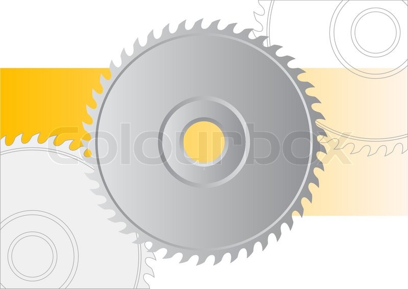 800x566 Circular Saw Isolated On The White Stock Vector Colourbox