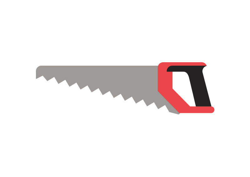 800x566 Saw Flat Vector