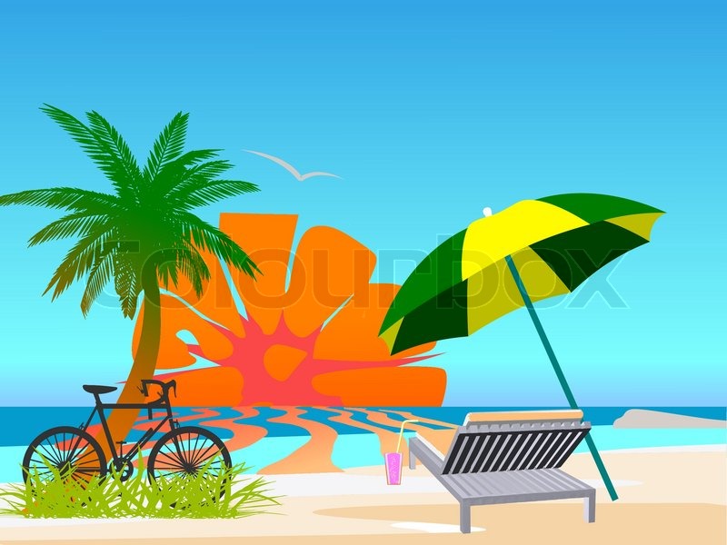 800x600 Summer Beach Scene