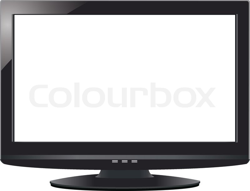 800x611 Vector Lcd Screen With Empty Display Stock Vector Colourbox