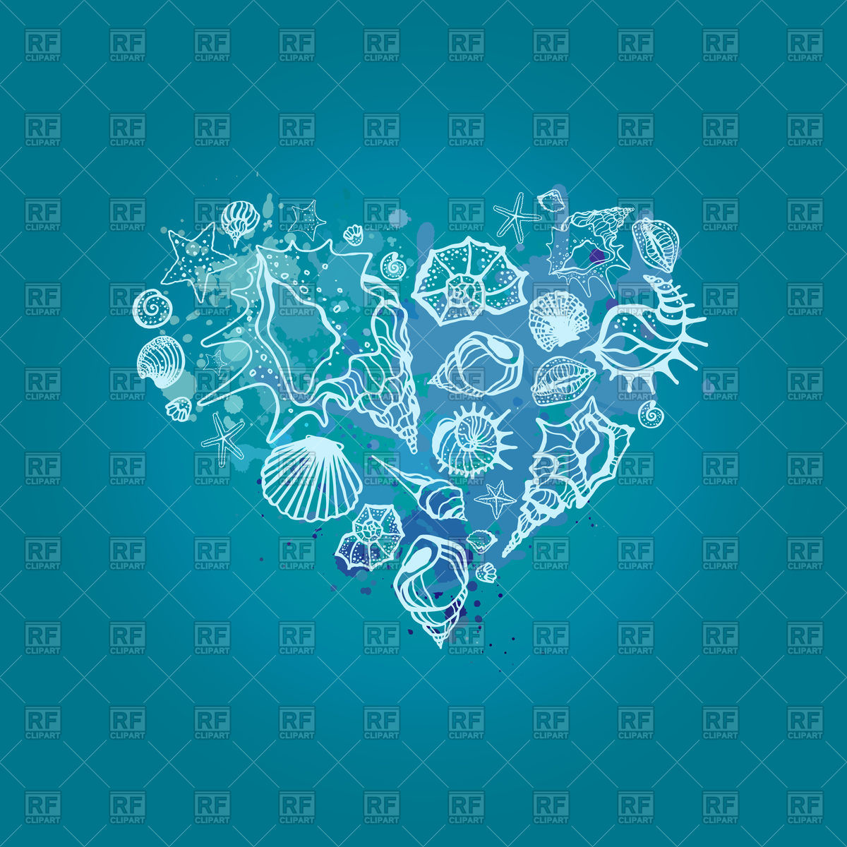 1200x1200 Heart Of Sea Shells
