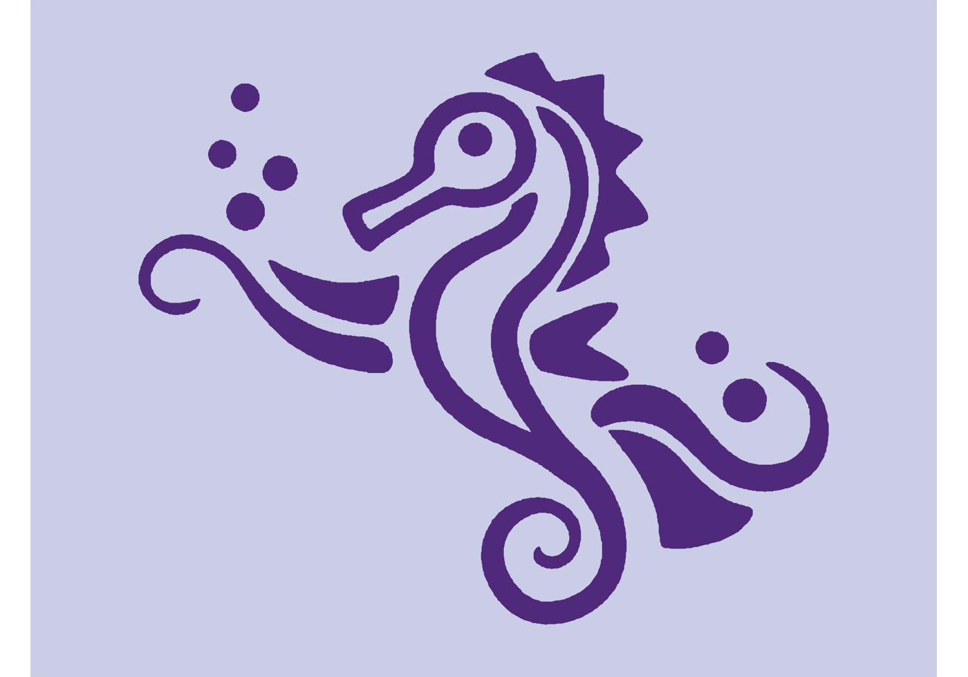 1400x980 Seahorse Free Vector Art
