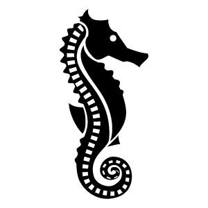300x300 Seahorse Vector Image. Sewing Seahorses, Cricut