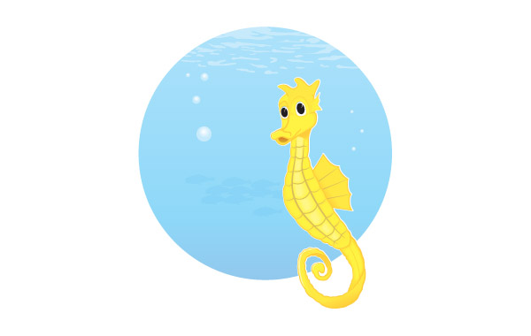 600x380 Free Vector Seahorse Vector Free Download