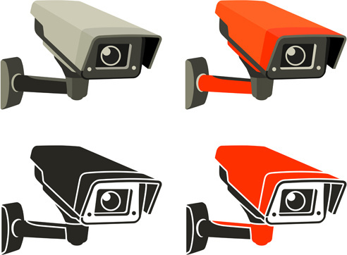 492x362 Surveillance Camera Vector Free Vector Download (712 Free Vector