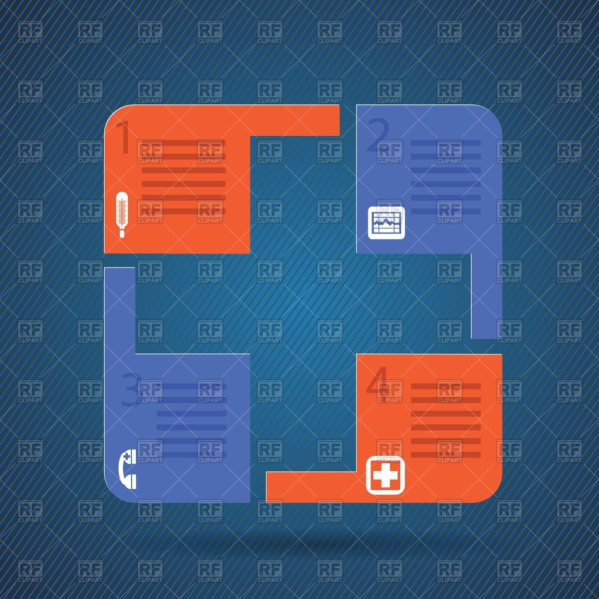 1200x1200 Medical Sequence Chart Vector Image Vector Artwork Of Healthcare