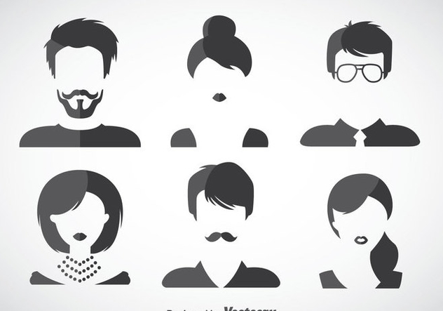 632x443 Hair Styles Vector Sets Free Vector Download 353331 Cannypic